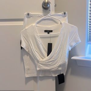 Two piece white dress